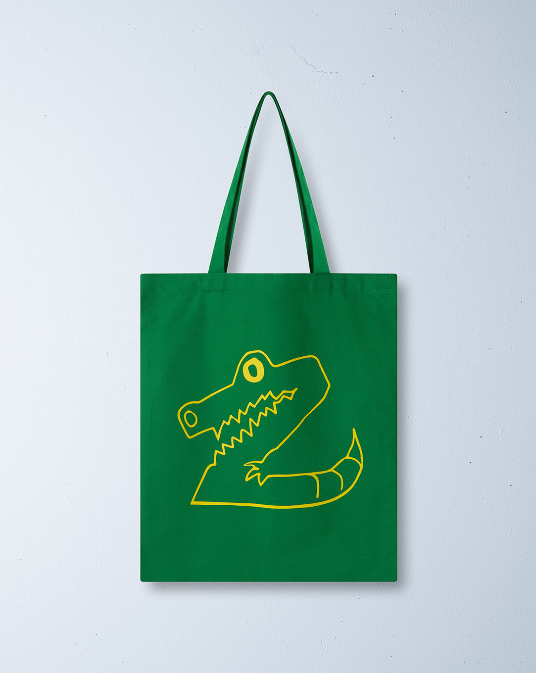 z crocodile tote bag | bright green