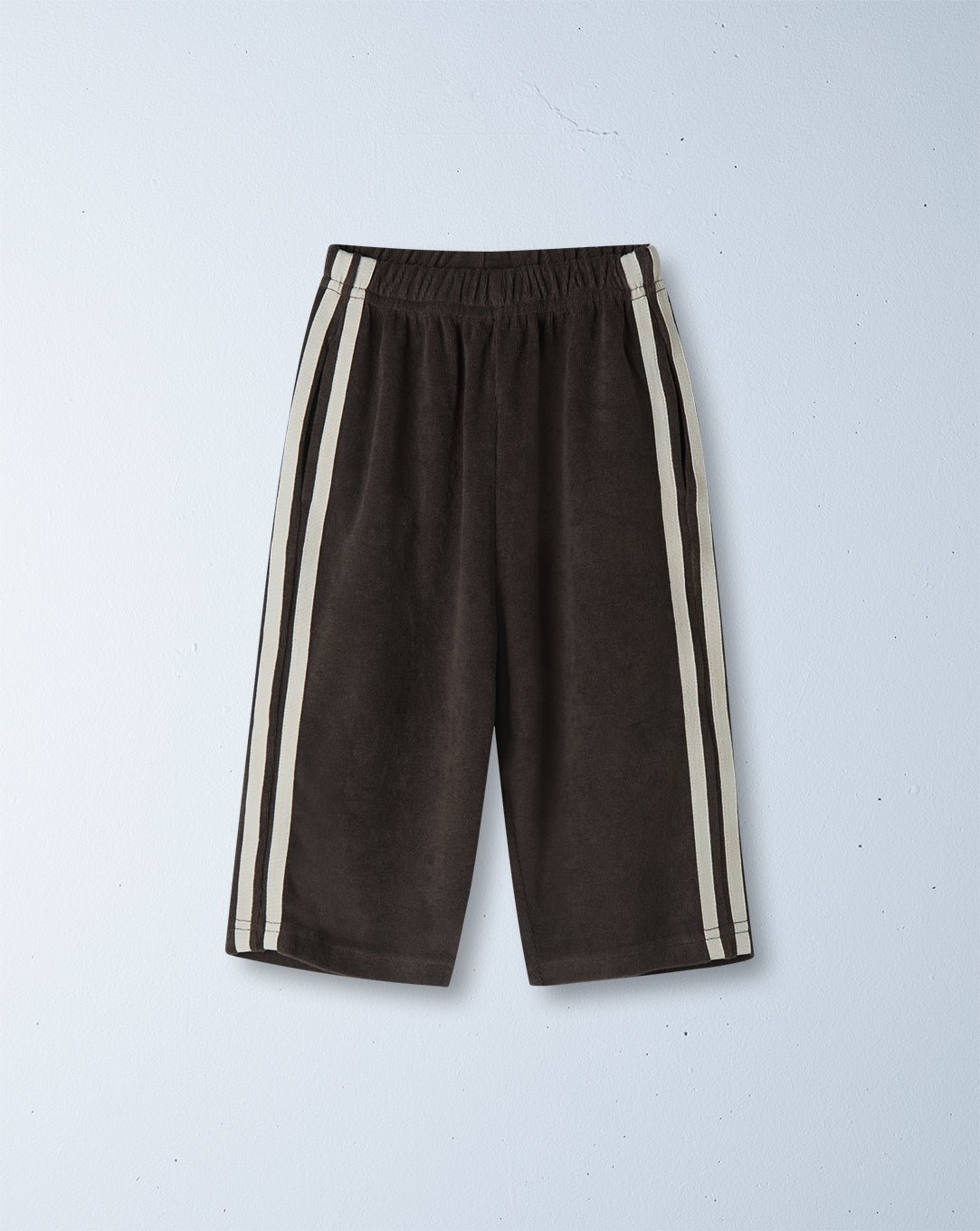 twin stripe terry pant | rock