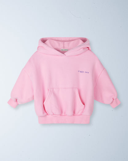 rocky hoodie | peony pink