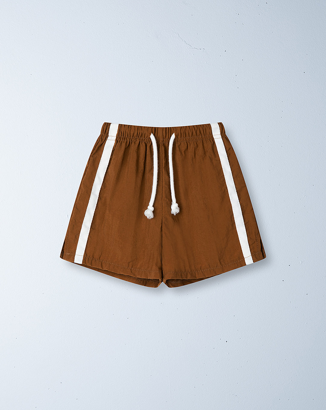 twin stripe swim short | caramello