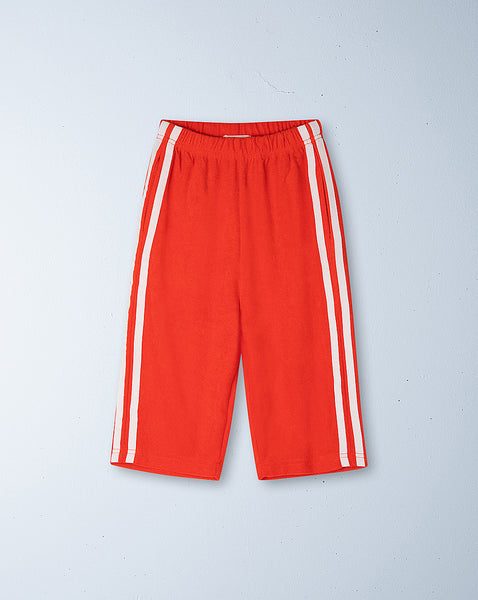 twin stripe terry pant | rosso – ZIGGY ZAZA