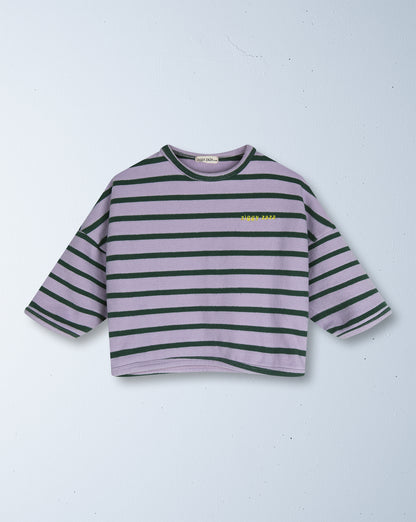 row row pullover | lilac stripe