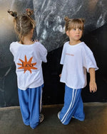 Load image into Gallery viewer, twin stripe terry pant | blu
