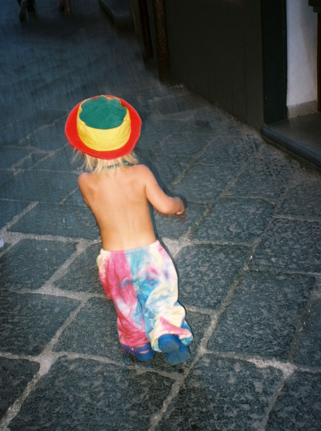 goose trackpant | rainbow