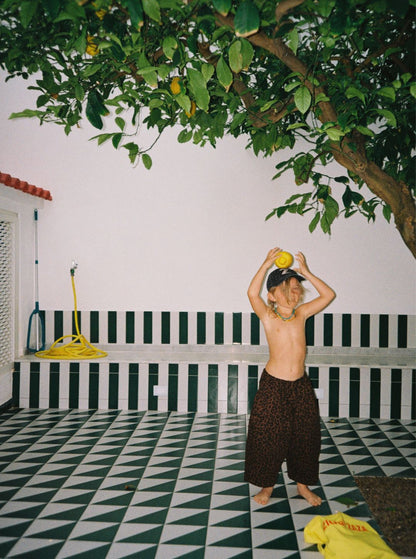 meow wide leg pant | cocoa leopard