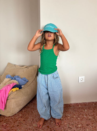 artist cap | aqua