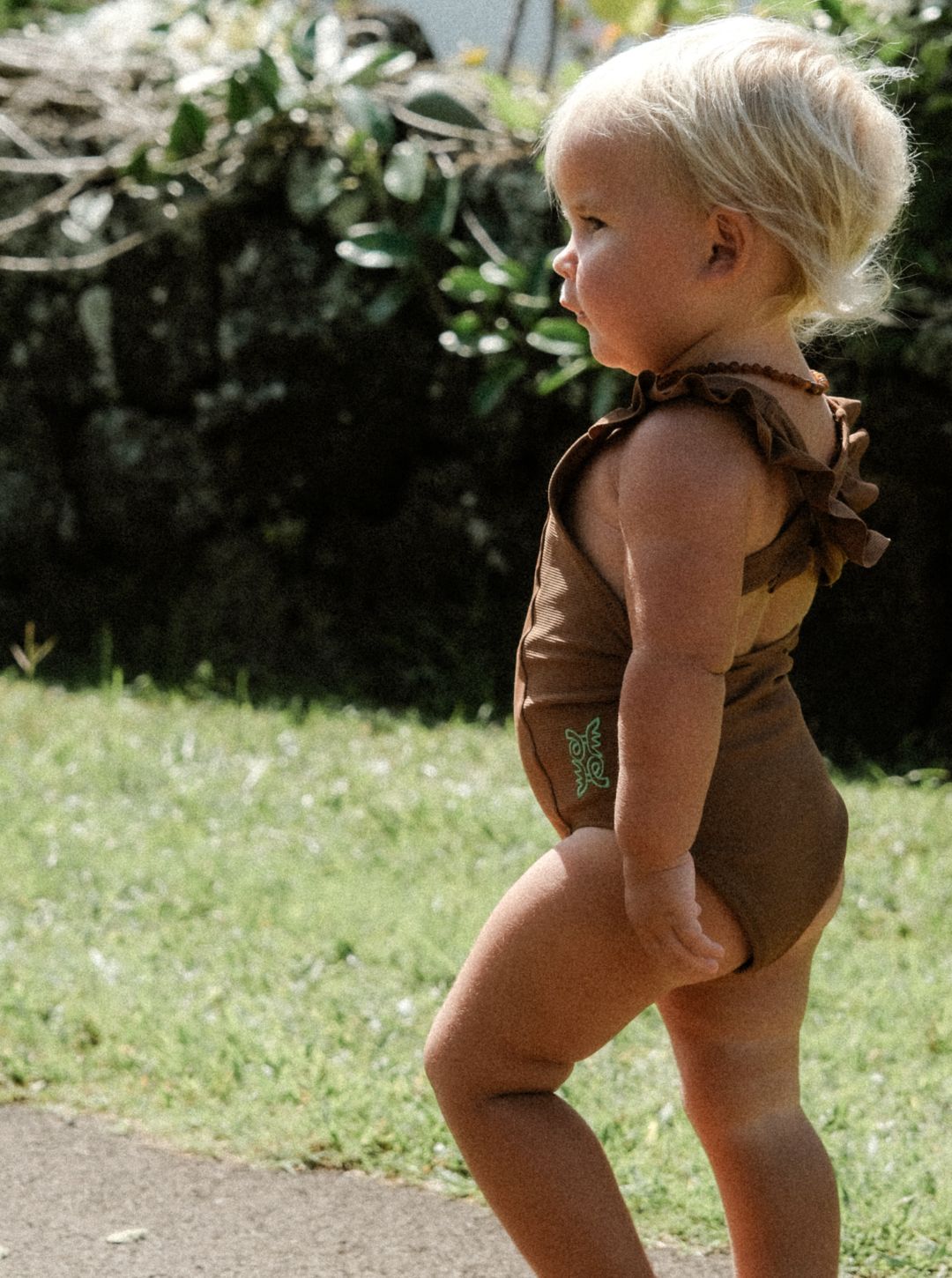 lola full piece swimsuit | carob