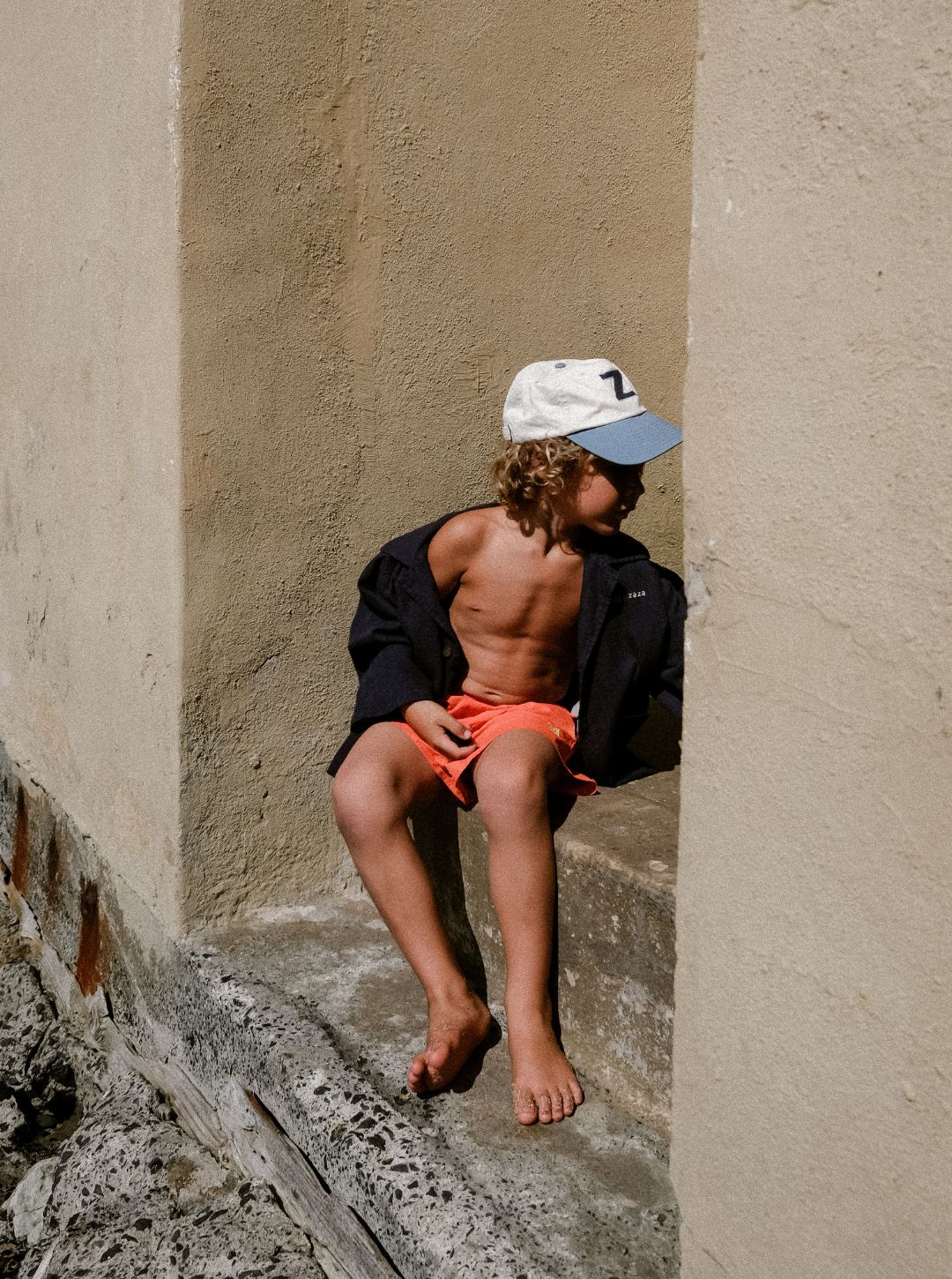 monkey swim shorts | tangerine