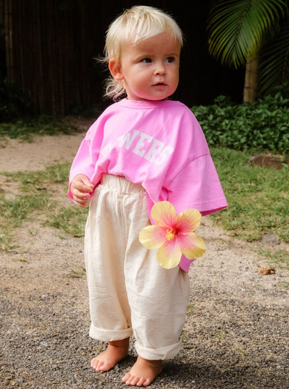 flowers tee | pink pop