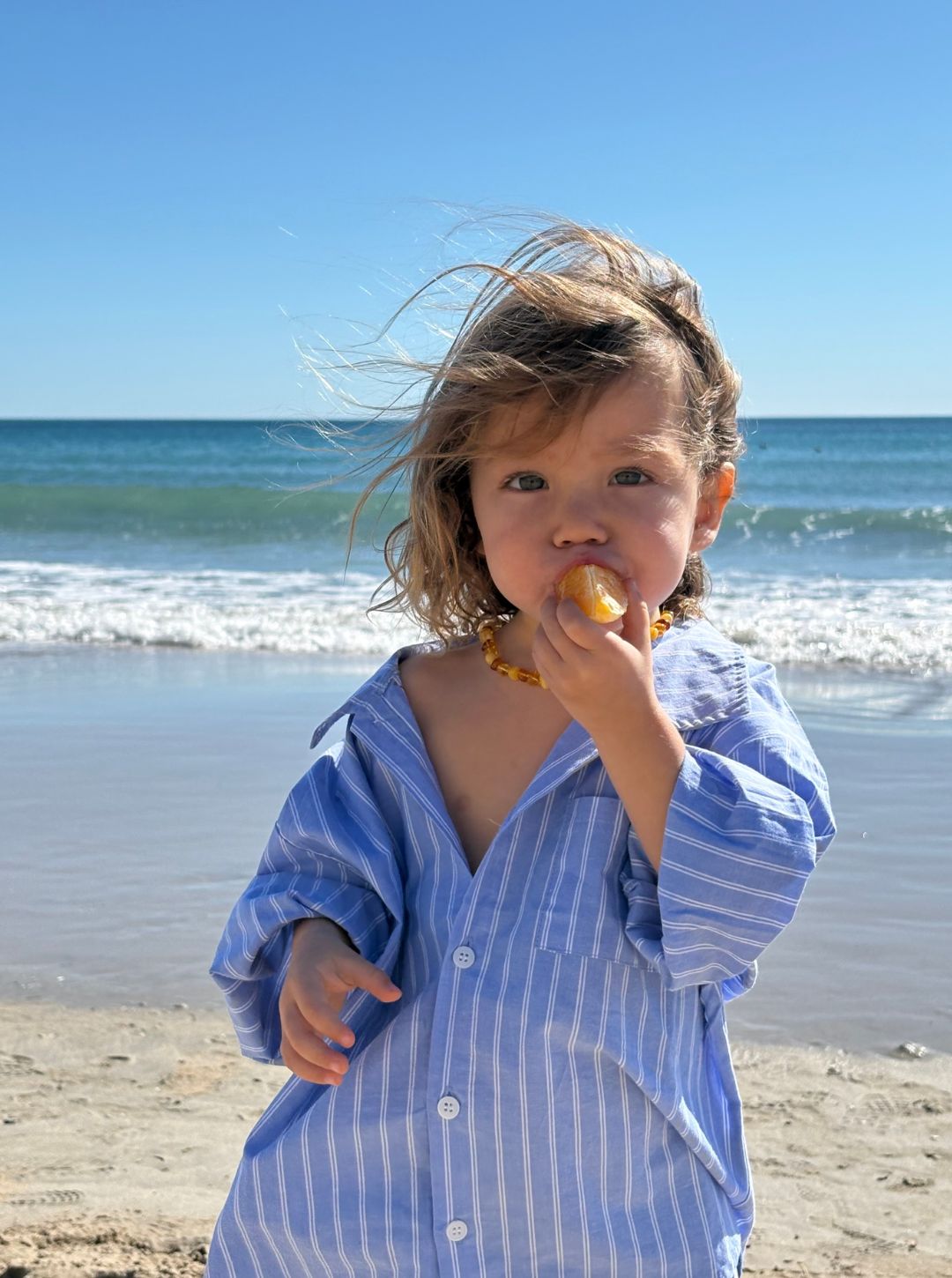 elios button up shirt | sky