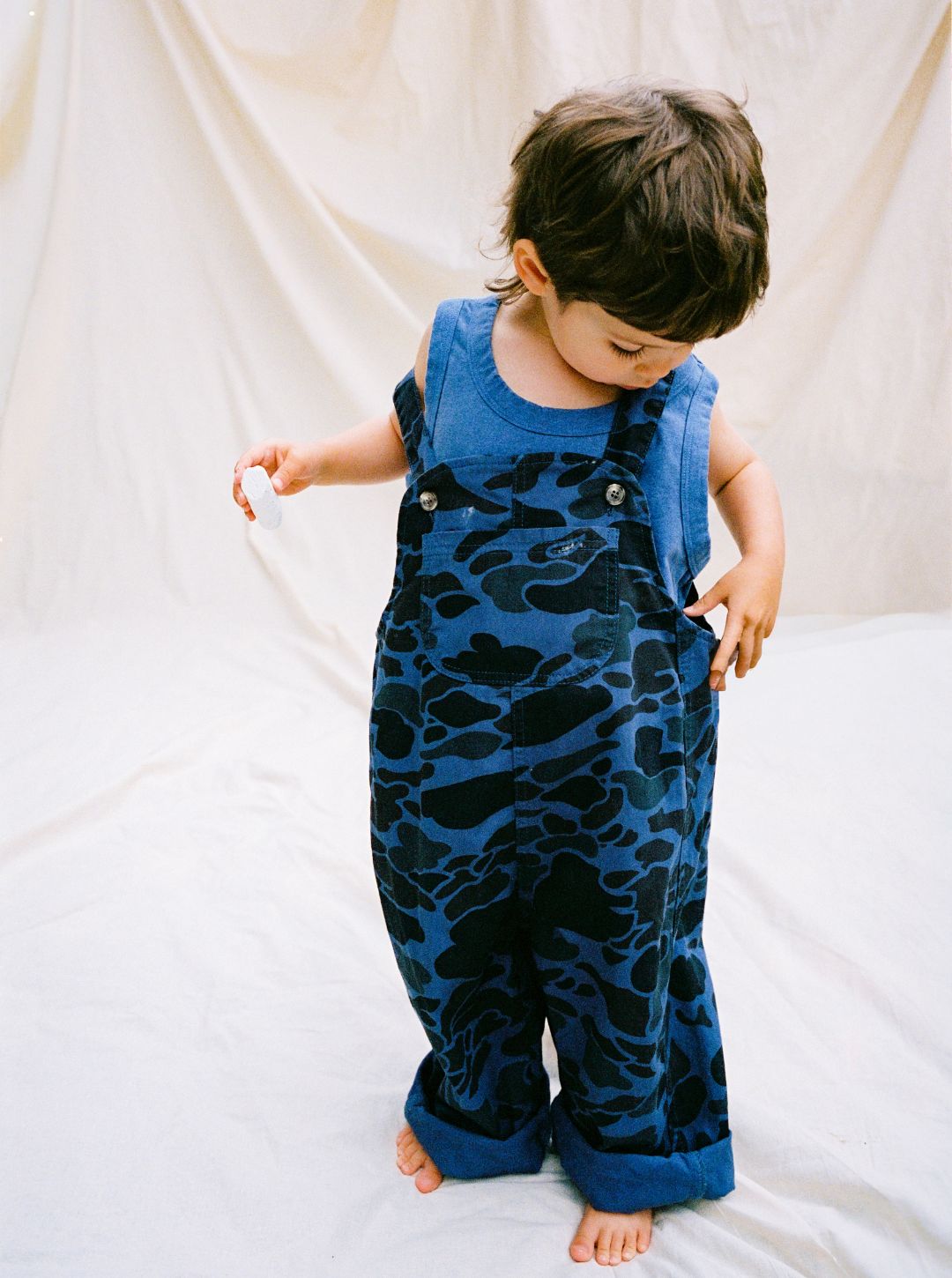 cassius overalls | blue camo