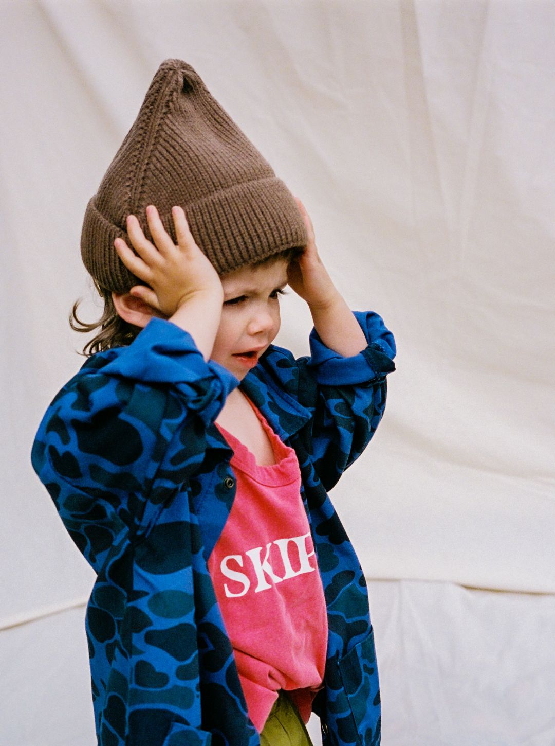 troop drill jacket | blue camo