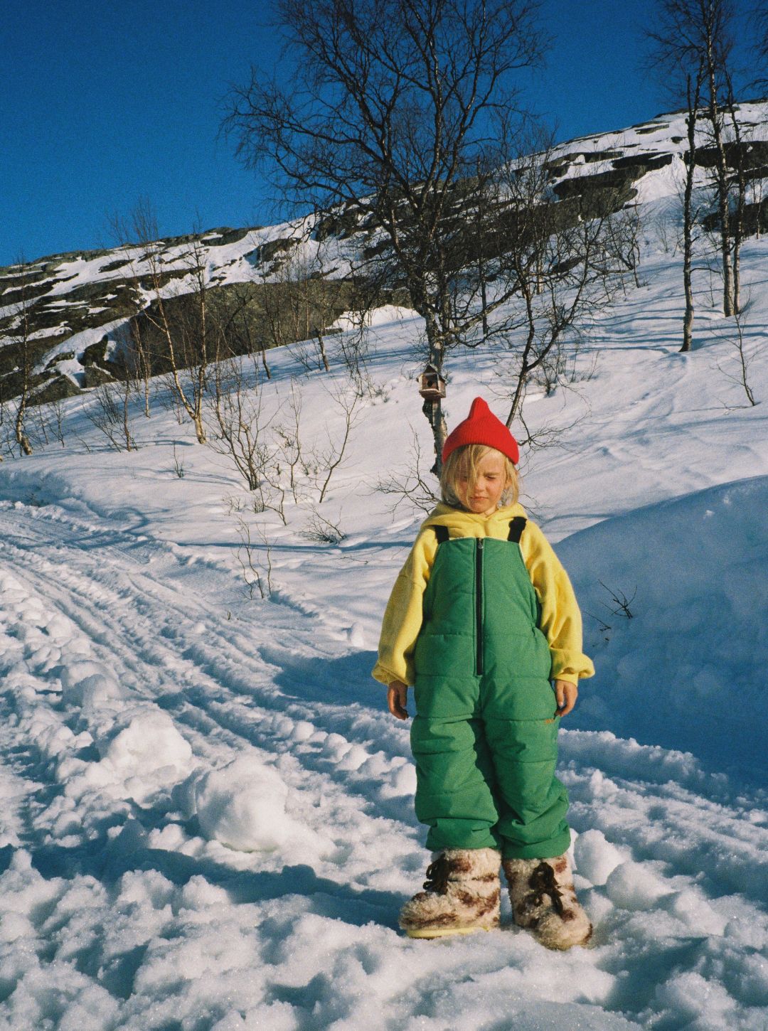 puffin winter playsuit | verde