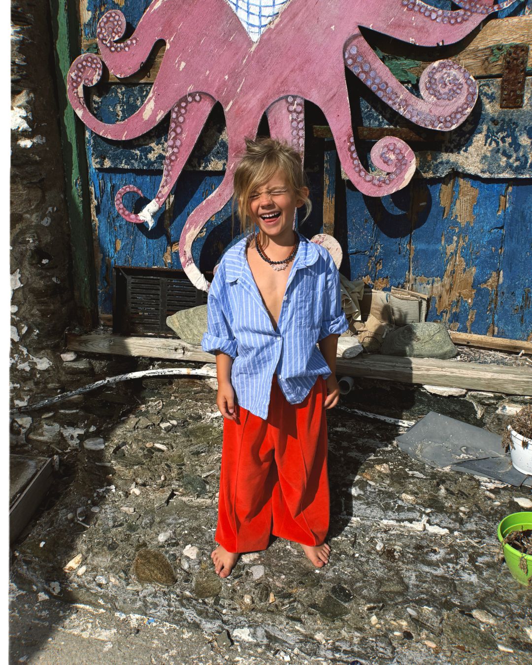 elios button up shirt | sky