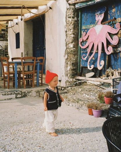 little fox vest | navy