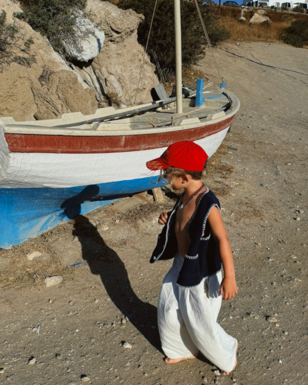 little fox vest | navy