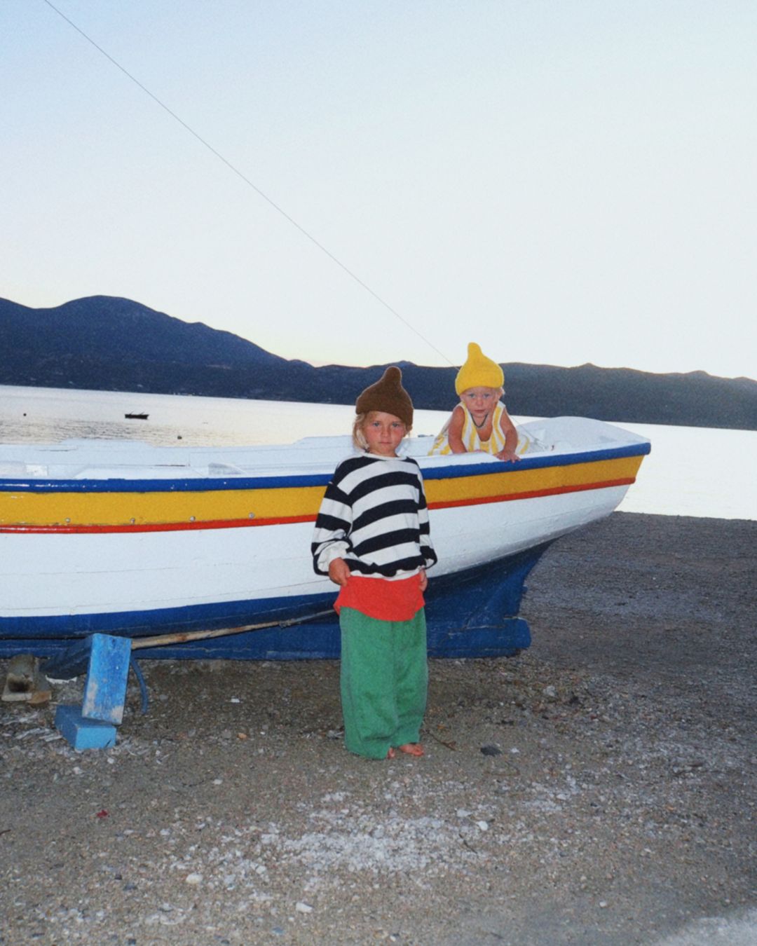 skipper jumpsuit | golden stripe