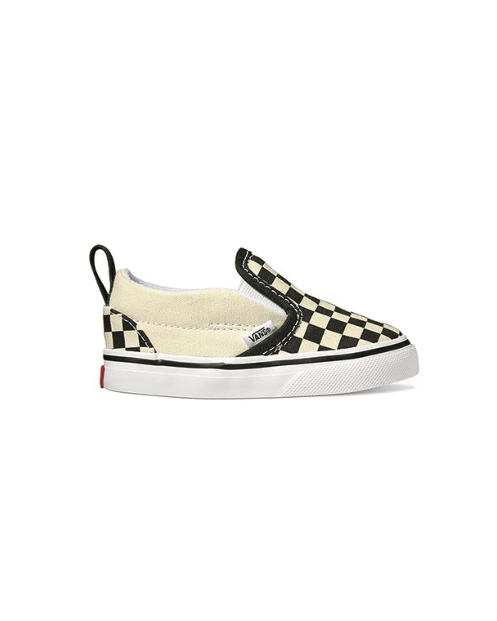 vans slip on checkerboard toddler | black
