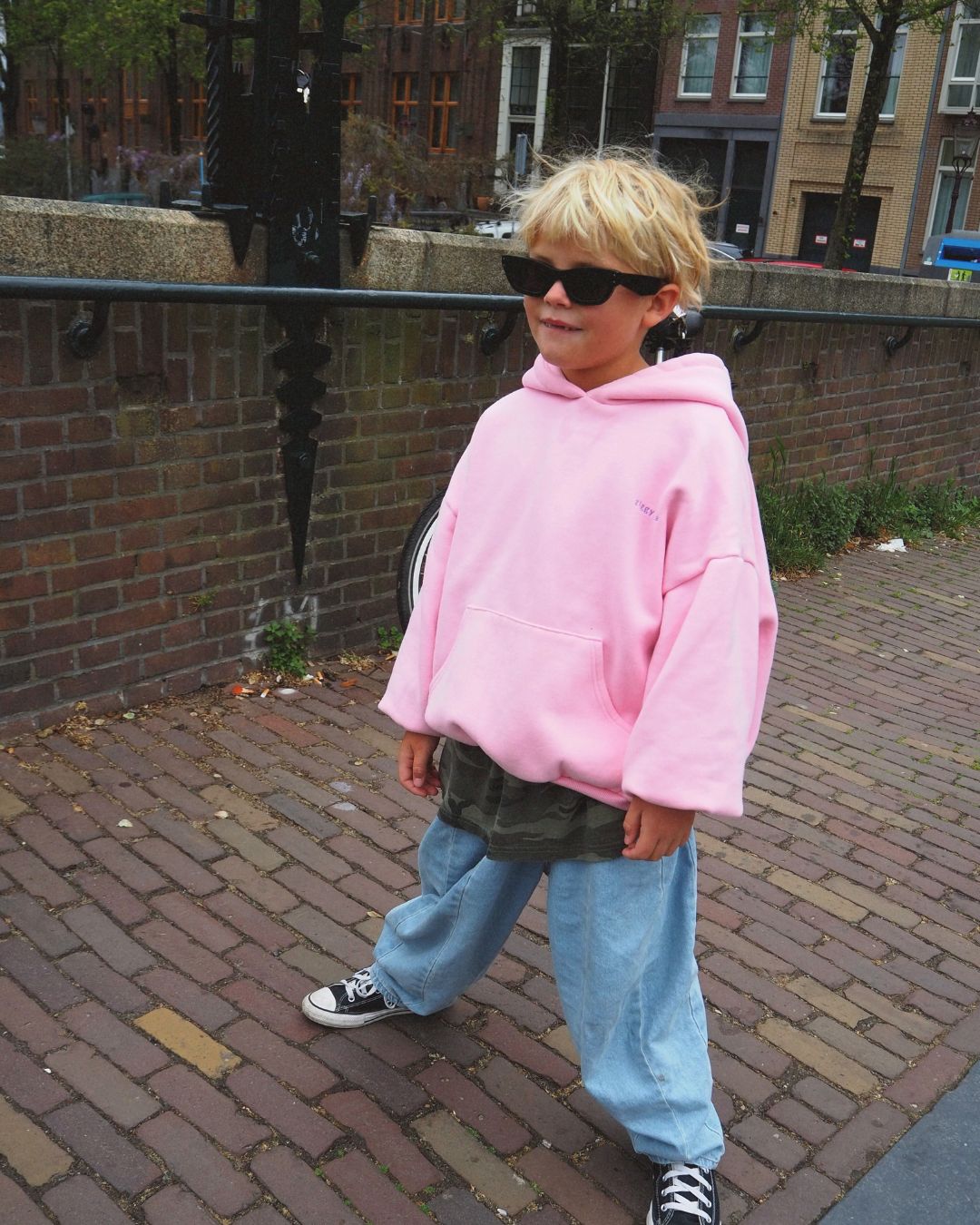 rocky hoodie | peony pink