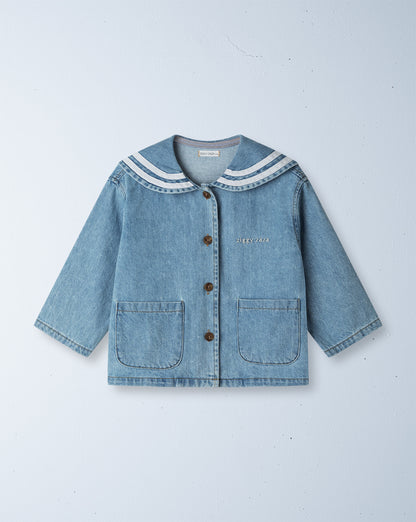 ahoy sailor jacket | denim blue