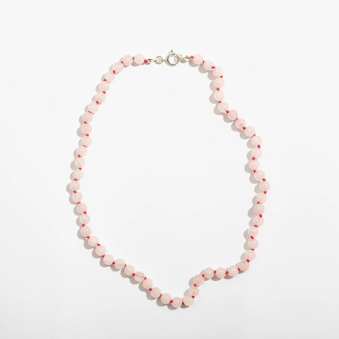 adult gemstone necklace | rose quartz