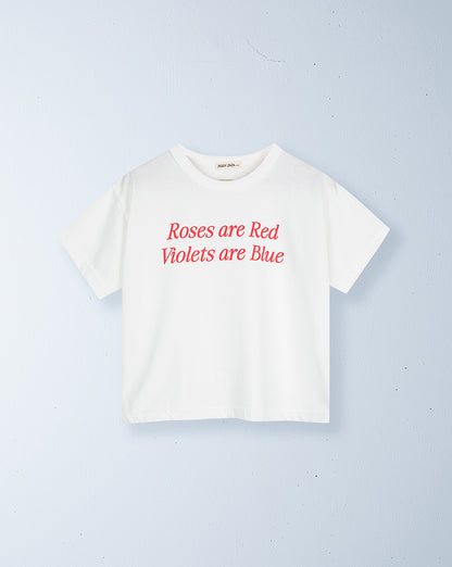 roses are red tee | white