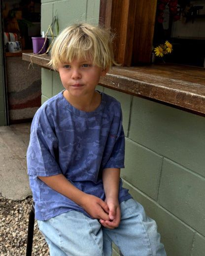 troop camo tee | blue