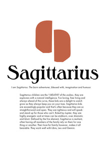 sagittarius zodiac print