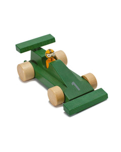 wooden race car | green