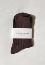 Load image into Gallery viewer, womens her socks | coffee

