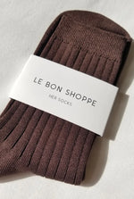 Load image into Gallery viewer, womens her socks | coffee
