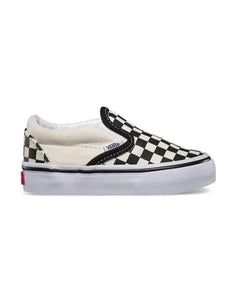 vans slip on checkerboard toddler | black