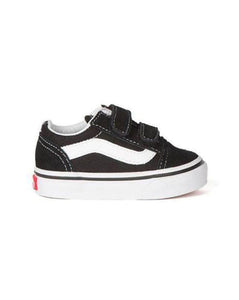 vans old skool velcro toddler | black